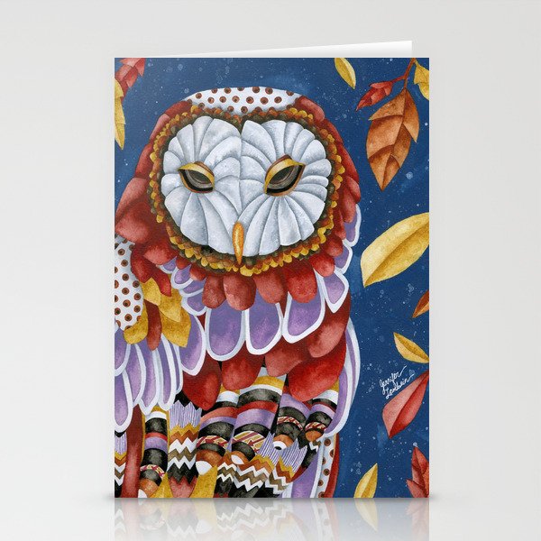 Owl Aura Stationery Cards