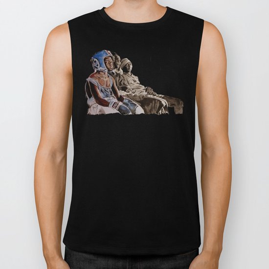 BRONX BOXING BOYS - sepia/blue version Biker Tank