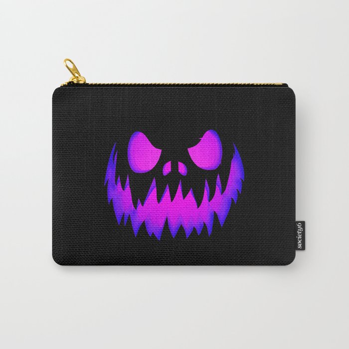 Purple Halloween Pumpkin Carry-All Pouch