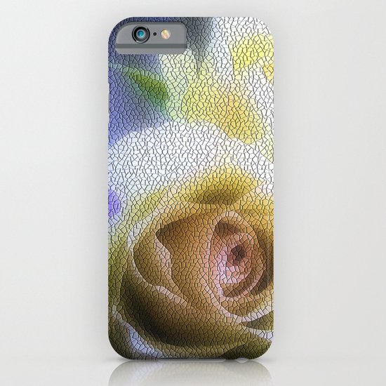 Old Love Gentle Rose - Pastel Vintage Mosiac iPhone & iPod Case