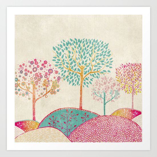 Golden Garden Art Print