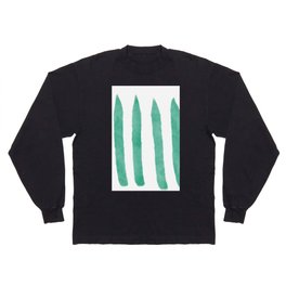 Watercolor Vertical Lines With White 53 Long Sleeve T-shirt