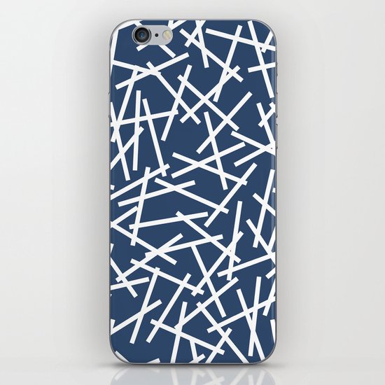 Kerplunk Navy and White iPhone & iPod Skin