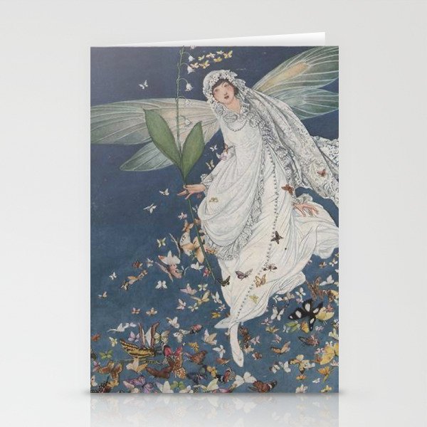 Vintage Fashion Magazine Cover - Spring May 1913 Butterflies Stationery Cards