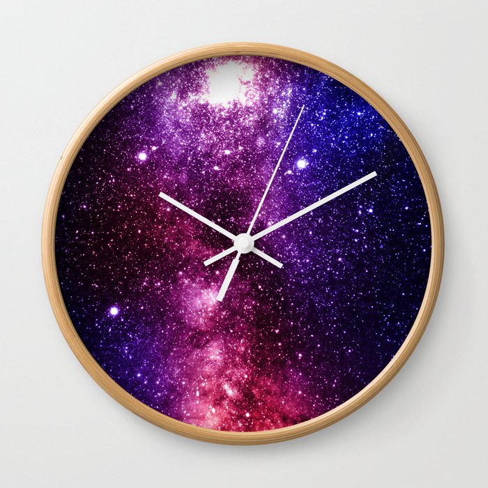 Interstellar Nebula Wall Clock