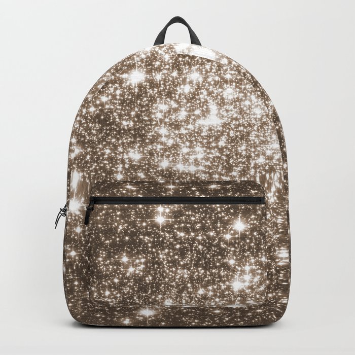 Taupe Sparkle Stars Backpack