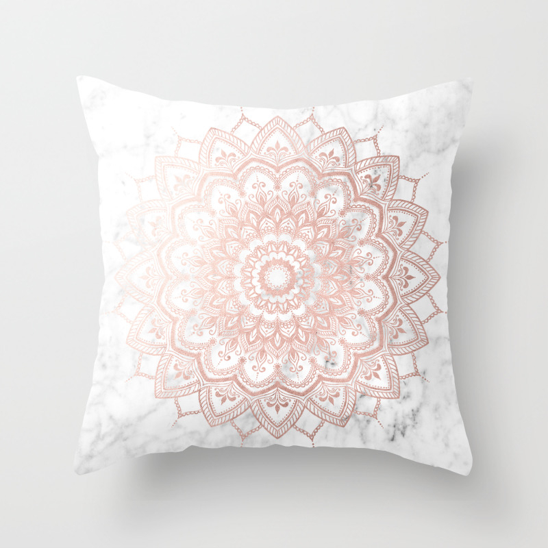rose gold throw pillow covers