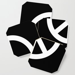 Peace (White & Black) Coaster