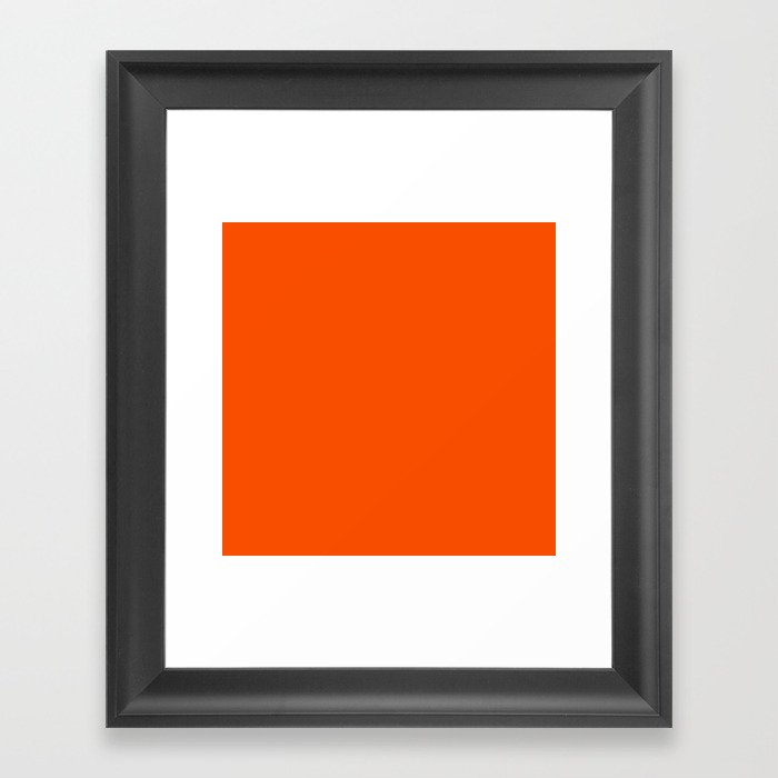 Habanero Salsa Orange Framed Art Print