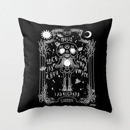 Skele-Ouija Throw Pillow