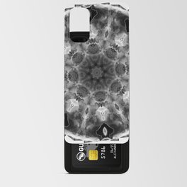 Black White And Gray Art - Crystal Light 2 Mandala Android Card Case