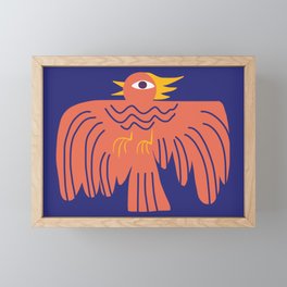 Ancient phoenix symbol Framed Mini Art Print