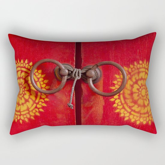 Temple Door Rectangular Pillow