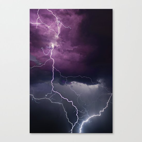 Lightning Parallel Canvas Print