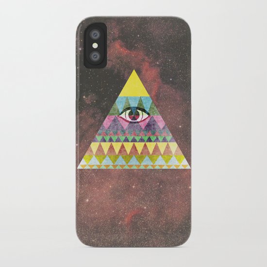 Pyramid in Space. iPhone Case