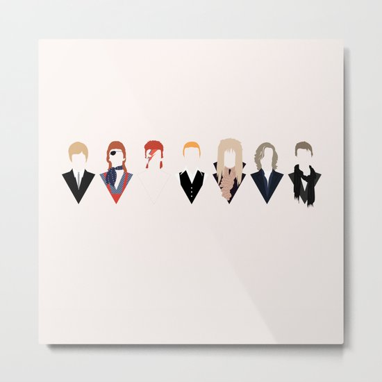 Bowie Tribute Metal Print
