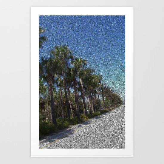 Infinite Palm Trees Art Print