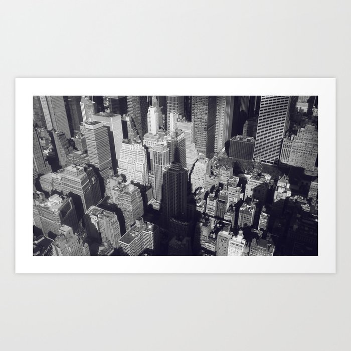New York City Skyline, Empire State Building, fine art photo, nyc, wall decoration, b&w Art Print