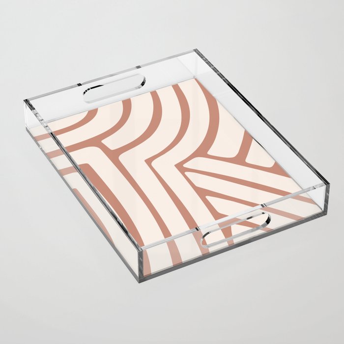 Abstract Stripes LVII Acrylic Tray