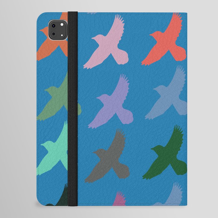 Colorful Birds Flying Bird Pattern  iPad Folio Case