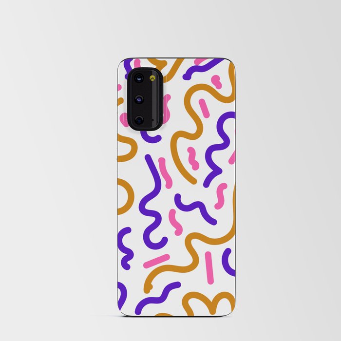 8   Abstract Shapes Squiggly Organic 220520 Android Card Case