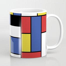 Mondrian Geometric Art Coffee Mug