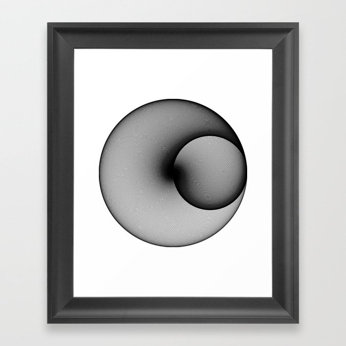 Shady Circles Framed Art Print