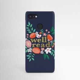 Well Read | Illustrated Florals & Hand-Lettering | Lush Greens + Bright Pinks | Android Case