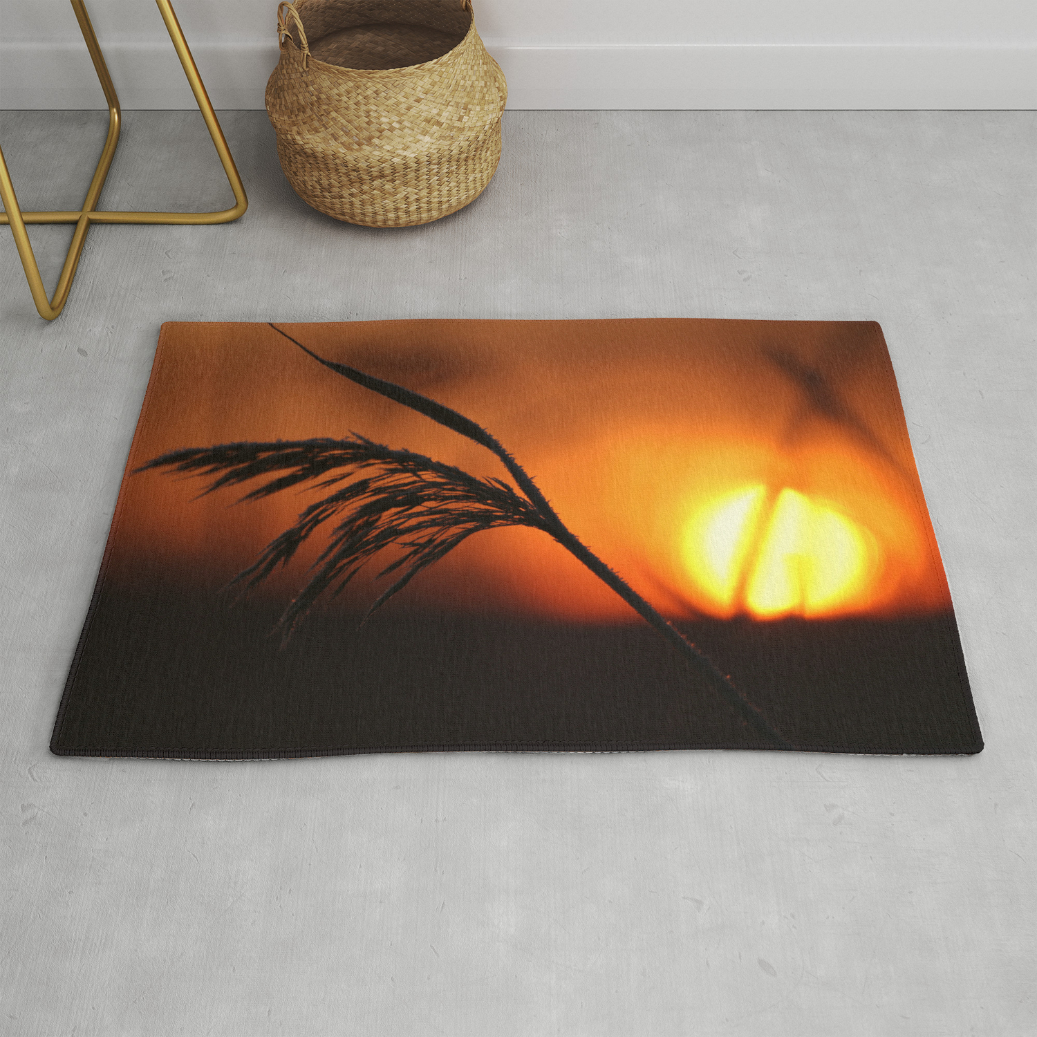 Good Morning Sun Winter Scene Decor Society6 Rug By Pivivikstrm Society6