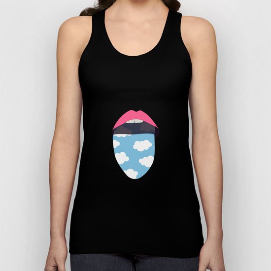 Tasting the sky. Unisex Tank Top