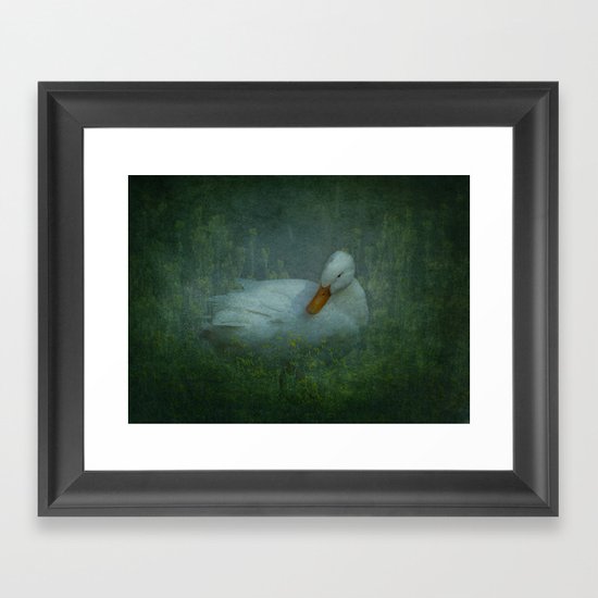 Little Yellow Blooms Framed Art Print
