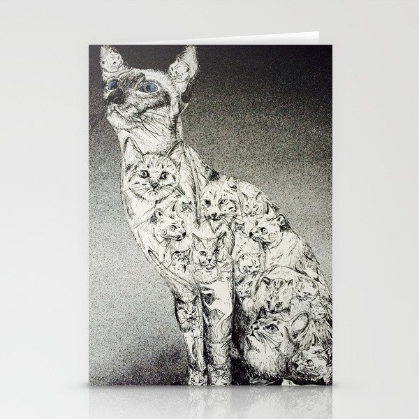 In The Night All Cats Are Grey Stationery Cards By Lifesupport53
