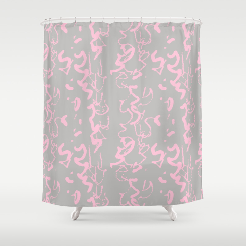 Wiggly Squiggle Shower Curtain By Marthamaydesign Society6