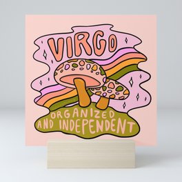 Virgo Mushroom Mini Art Print