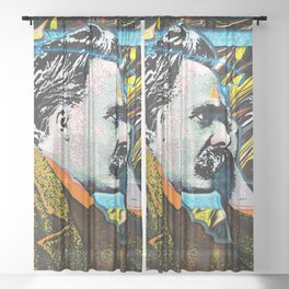 Friedrich Nietzsche Sheer Curtain