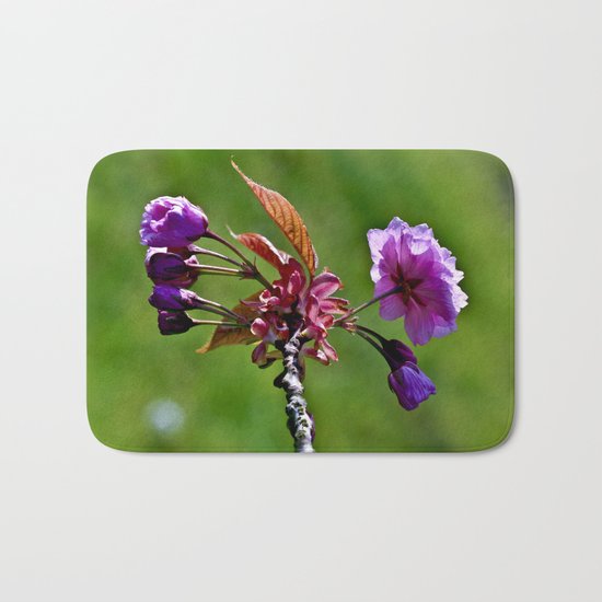 Pink Blossoms of Spring Bath Mat