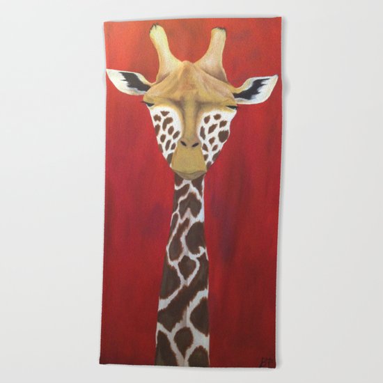 Giraffe Beach Towel