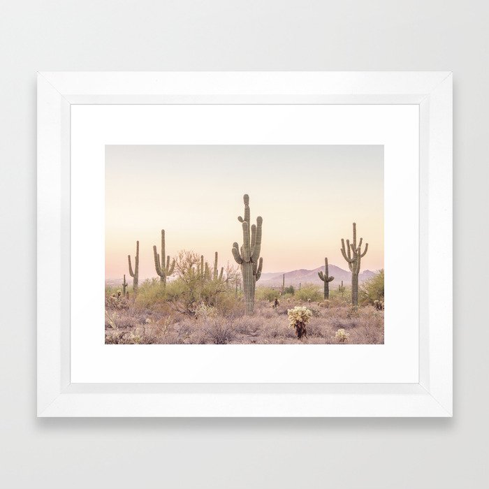 Arizona Desert Framed Art Print by scissorhaus Society6