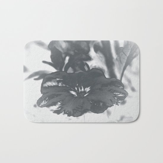 Bloom in Platinum Tone Bath Mat