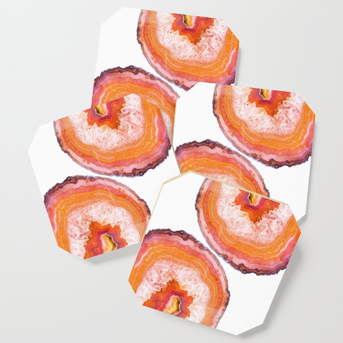 Carnelian Agate Slices Coaster