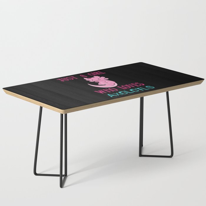 Girl Loves Axolotls Cute Fish Kawaii Axolotl Coffee Table