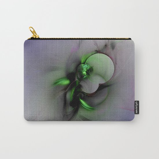 Abstract in Black and Green Carry-All Pouch