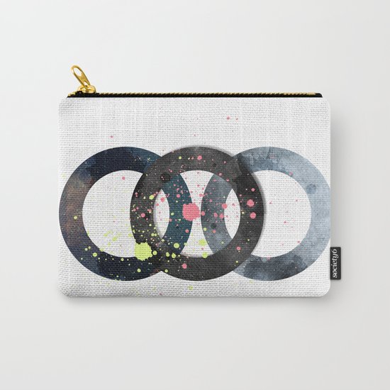 Circles And Splatters Carry-All Pouch