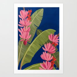 Original Pink Bananada Art Print