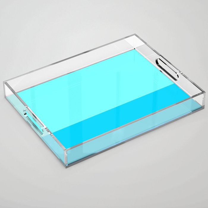 Minimalist Blue Neon Acrylic Tray