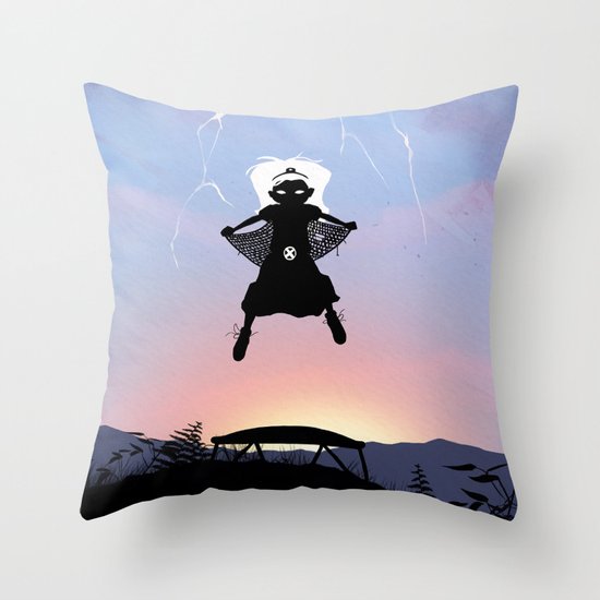 Storm Kid Throw Pillow