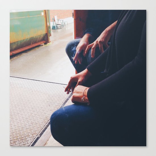Smoking Break Canvas Print