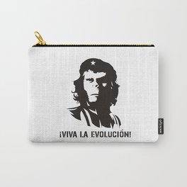 Viva La Evolucion Carry-All Pouch | Black and White, People, Political, Vector 