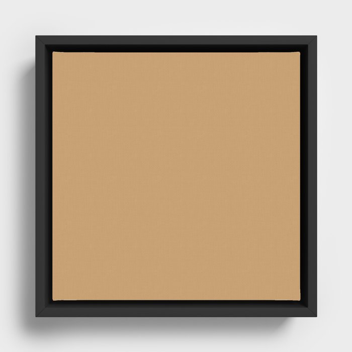 Washed Maple Brown Framed Canvas