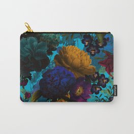 Vintage & Shabby Chic - Night Affaire VI Carry-All Pouch | Roses, Botanical, Flower, Summer, Exotic, Painting, Classicblue, Moodyflorals, Romantic, Rose 